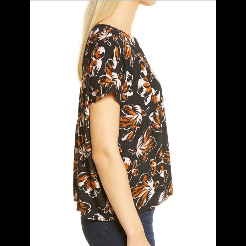 Madewell Women’s oversized sleeveless floral print viscose top size S, NWT - Picture 3 of 11